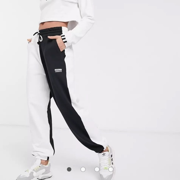 Adidas Originals Two-Tone Black and White Sweats - Picture 3 of 7